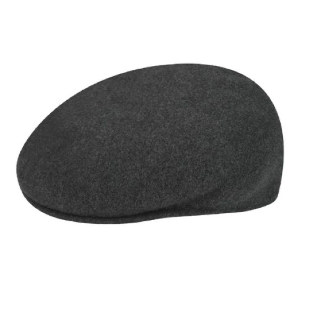 Kangol 504 100% Wool Cap Dark Gray Size Medium or 7 7 1/8 or 22 inches